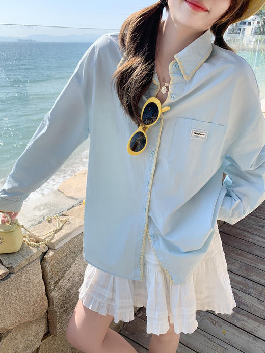 <曾小咸推荐>4.11现货秒杀 ！微信超特价！韩系撞色边衬衫 日常199.99 立减120 秒杀79.99！！ 蝴蝶结吊带背心 日常79.99 立减40 秒杀39.99！！ 商品图9