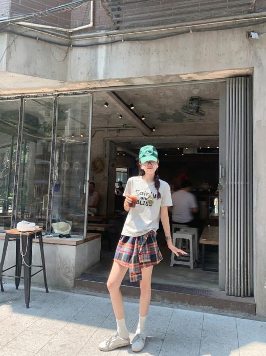 <曾小咸推荐>4.9现货秒杀 ！微信超特价！韩系印花立体小马短袖t 日常129.99 立减70 秒杀59.99！！红黑格裙裤秒杀69.99！ 商品图6