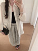 金蘑菇菇 梨形身材天菜！绑带条纹半身裙 高腰系带中长款 遮胯显瘦A字裙 商品缩略图5