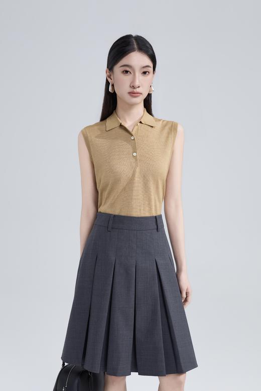 精纺羊毛学院风半裙 商品图4