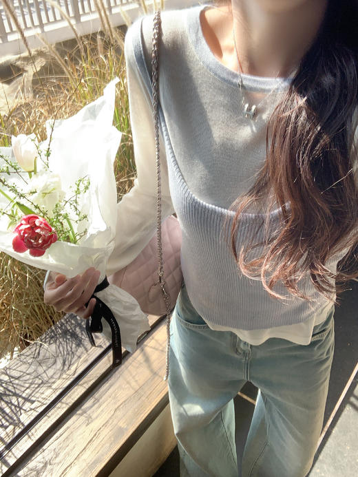 <曾小咸推荐>4.9现货秒杀 ！微信超特价！撞色叠穿两件套 日常 129.99 立减80 秒杀49.99！！ 商品图7