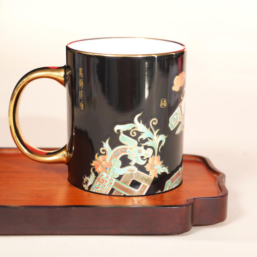 热卖中！！ 马到成功温变杯 景德镇匠心瓷 办公居家高颜值饮水杯礼盒 商品图9