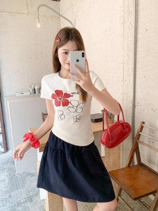 <曾小咸推荐>4.9现货秒杀 ！微信超特价！韩系印花正肩短袖t恤 日常109.99 立减50 秒杀59.99！！ 商品图10