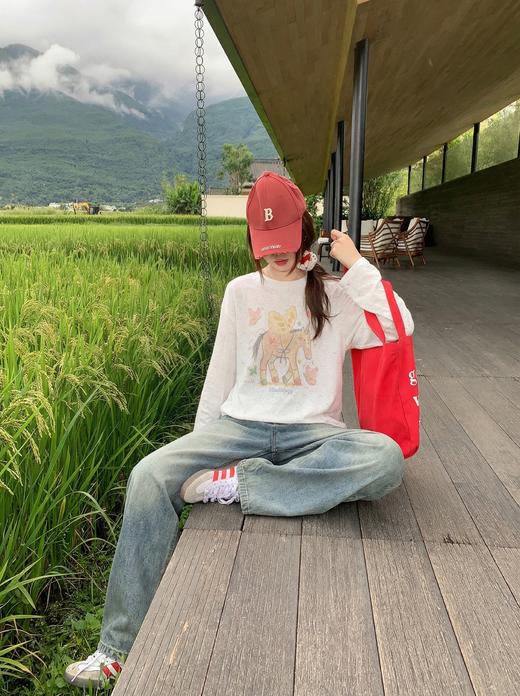 <曾小咸推荐>4.9现货秒杀 ！微信超特价！韩系彩点印花长袖t 日常159.99 立减100 秒杀59.99！！ 商品图5