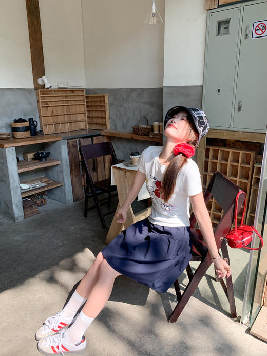 <曾小咸推荐>4.9现货秒杀 ！微信超特价！韩系印花正肩短袖t恤 日常109.99 立减50 秒杀59.99！！ 商品图5