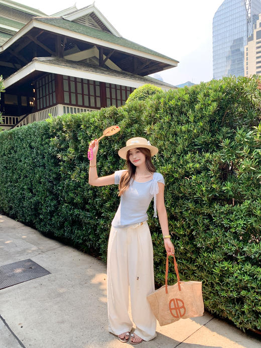 <曾小咸推荐>4.11现货秒杀 ！微信超特价！3色韩系坑条针织短袖 日常159.99 立减100 秒杀59.99！！ 商品图10