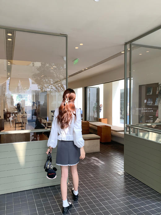 <曾小咸推荐>4.10现货秒杀 ！微信超特价！韩系蕾丝长袖衬衫 日常179.99 立减100 秒杀79.99！！ 商品图9