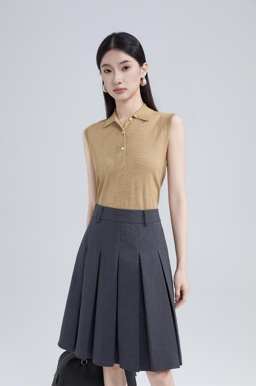 精纺羊毛学院风半裙 商品图5