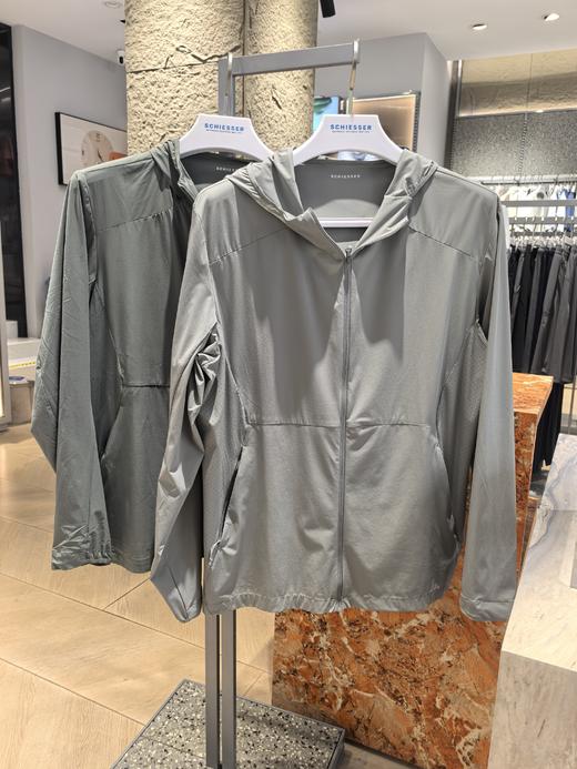 【速干防晒】SCHIESSER德国舒雅男士防晒衣 灰绿色实物颜色深一点35/24087U 商品图0