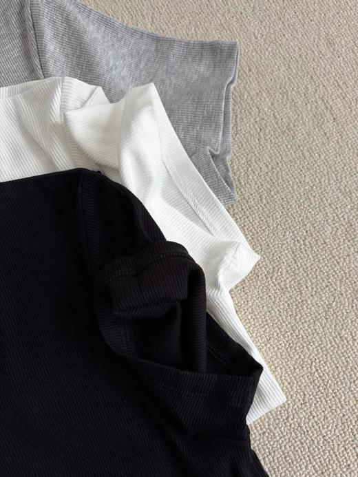 圆领螺纹短袖T恤 商品图4