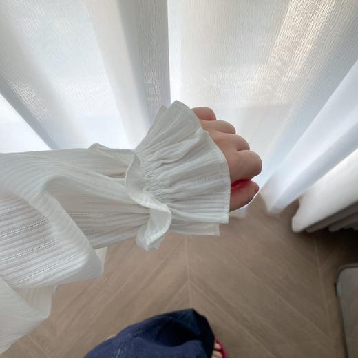 直发 春日小调~法式浪漫花边领 提花肌理全棉长袖衬衫【JS3693452】 商品图9