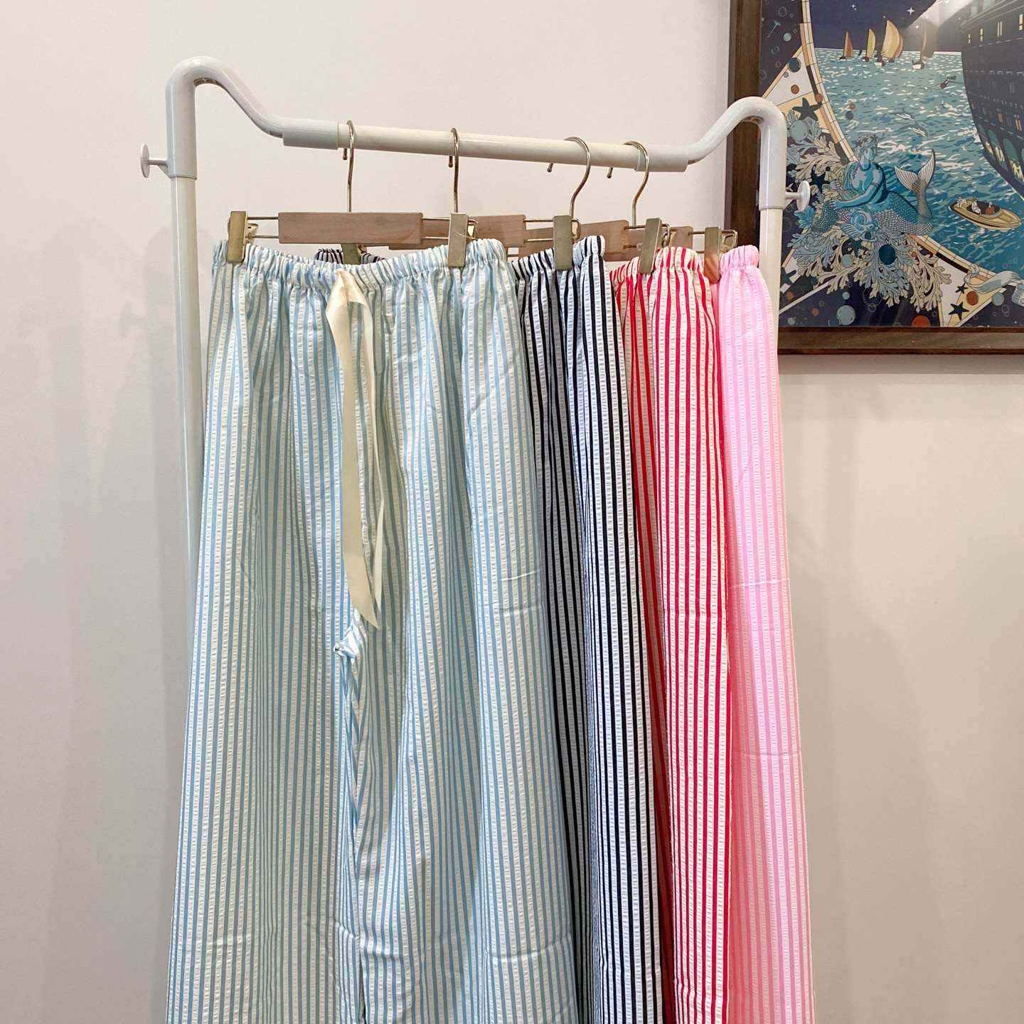 直发 垂顺又抗皱， 韩里韩气，夏日小宅居家裤，遛弯裤