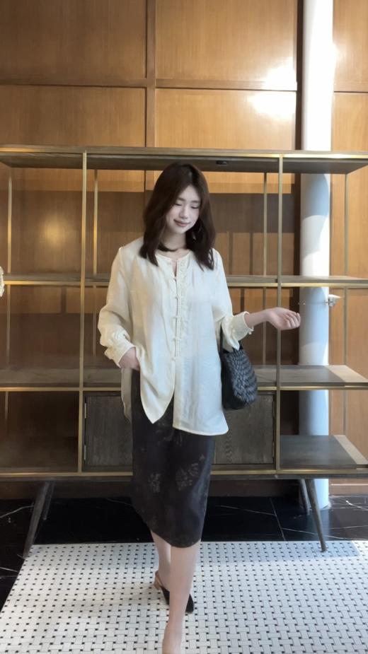 【门店同款】ENJOY春季老钱印花肌理半裙 170543921 商品图1