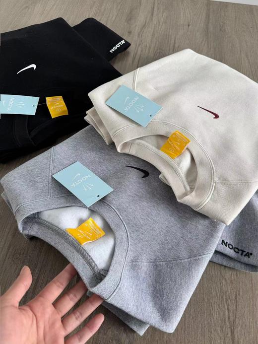 F040915春秋季新款立体硅胶印花字母加绒休闲时尚百搭插肩长袖卫衣 商品图6