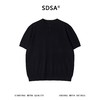 SDSA男装2026新款轻奢基础款老钱风针织半纽扣圆领短袖T恤百搭 商品缩略图0
