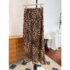 上行之美 90年代经典时髦豹纹 桑蚕丝混纺豹纹半裙 隐形橡筋腰头斜裁微A版型长半裙 梨形福音半裙 商品缩略图5