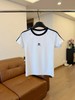 F040906夏季新款复古修身三道杠设计采用了撞色包边的圆领短款T恤 商品缩略图5