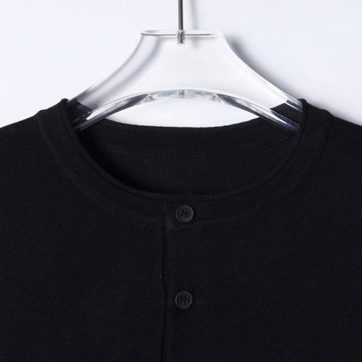 SDSA男装2026新款轻奢基础款老钱风针织半纽扣圆领短袖T恤百搭 商品图1