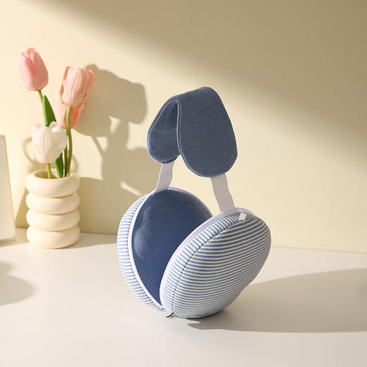 【柔软回弹！支撑性强】多功能PP棉U型枕遮光睡眠眼罩颈枕头二合一趴睡午休枕飞机旅行枕。xb 商品图1