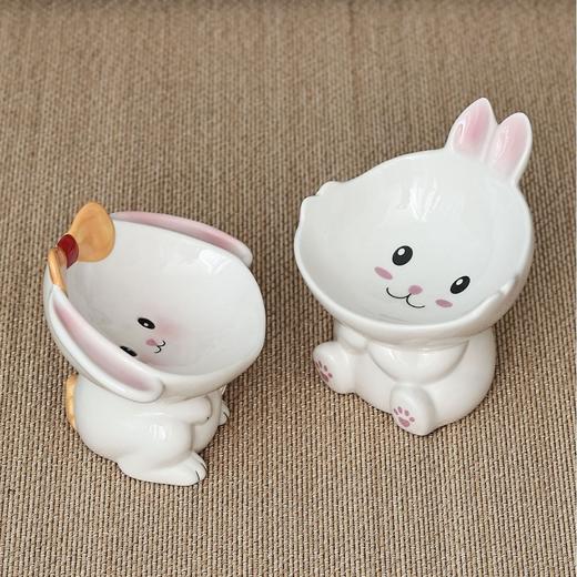 【斜口设计护颈椎,加宽碗底防打翻】猫碗陶瓷保护颈椎饮水碗宠物用品可爱斜口防打翻狗狗饭碗猫咪食盆.TA 商品图2