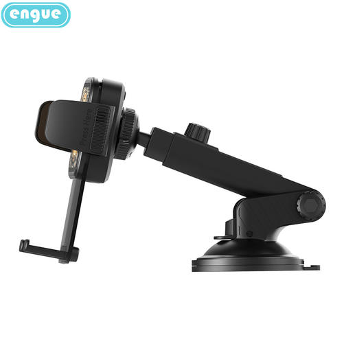 【自营】engue恩谷 车载水晶无线充手机支架 EG-C05玻璃面板15W快充感应锁紧 商品图0