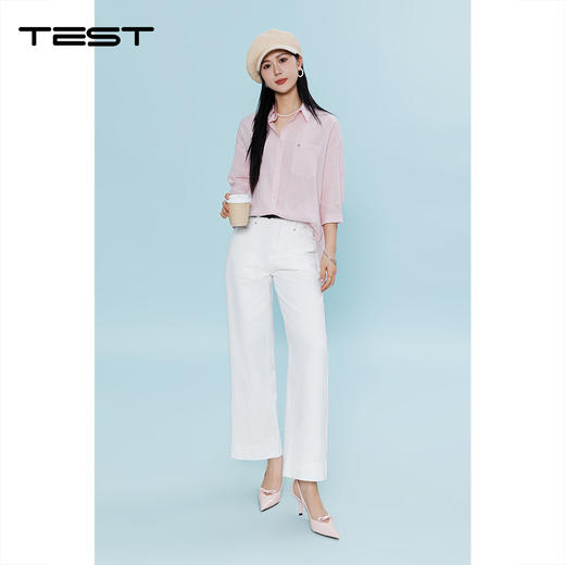 夏上新韩系透气显瘦百搭通勤宽松衬衣1262048 商品图1