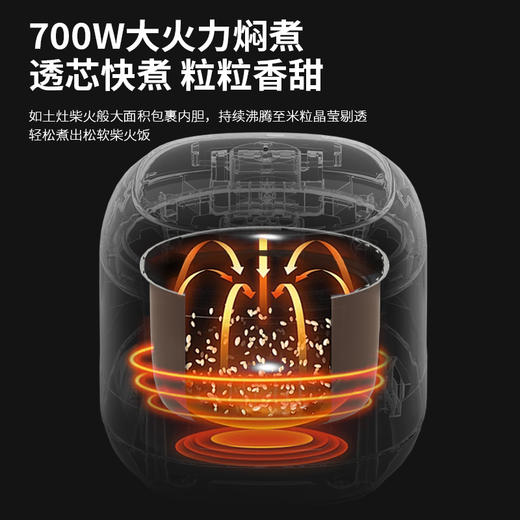 【自营】先锋FD407-2404A智能电饭煲4L电饭锅预约微压柴火饭快煮不粘锅 商品图2
