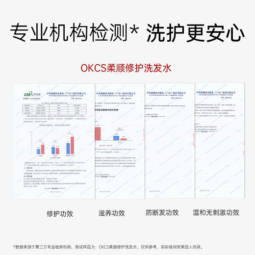 【多维植萃净澈】OKCS 分级修护发膜+重度洗发水组合 发膜500g/罐+洗发水500g/瓶  滋养干枯发丝柔韧一梳到底 商品图6