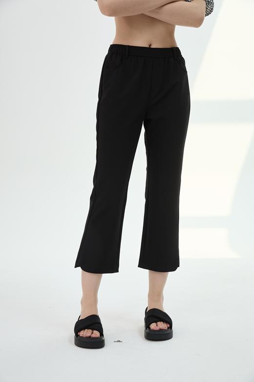 【爆款丝滑 冰感小黑裤】水淼2026夏新款超显瘦百搭气质弹力喇叭裤2249 商品图0