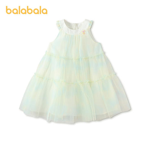 【商场同款】巴拉巴拉儿童连衣裙女童2026新款夏季精致甜美轻纱裙 商品图0