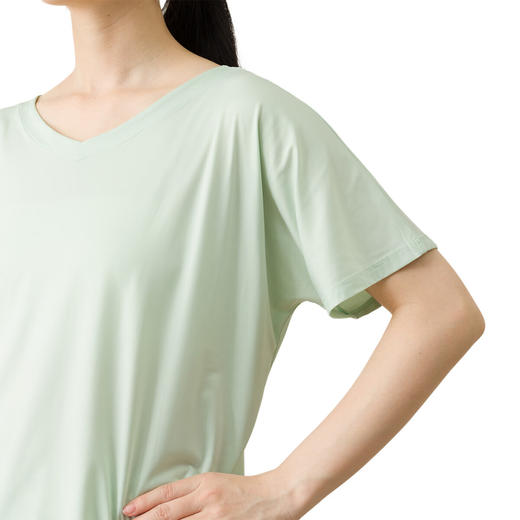 NITORI宜得利家居 居家服女士宽松休闲衣服凉感家居服强冷感蝙蝠袖T恤 商品图4