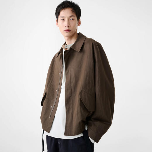STUDIO NICHOLSON JACKETS - SHORT ANORAK 男装廓形短夹克 商品图0