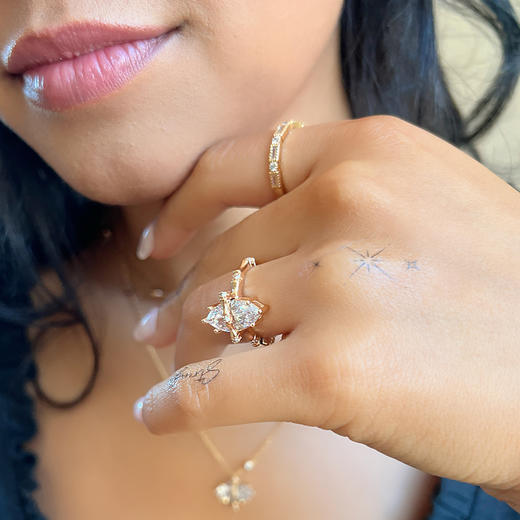 LHWINDSO 温莎珠宝 马眼竹节戒指/项链 商品图7