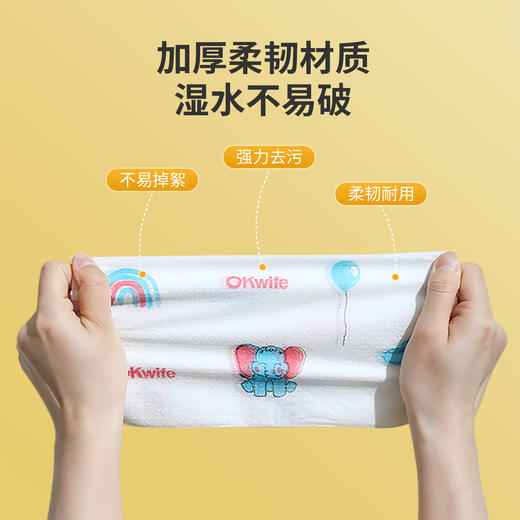 好媳妇印花款一次性厨房懒人抹布家用清洁洗碗布不沾油可水洗加厚洗碗巾 商品图2