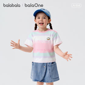 【balaOne】巴拉巴拉儿童短袖t恤2026新款夏装男女童速干防晒上衣