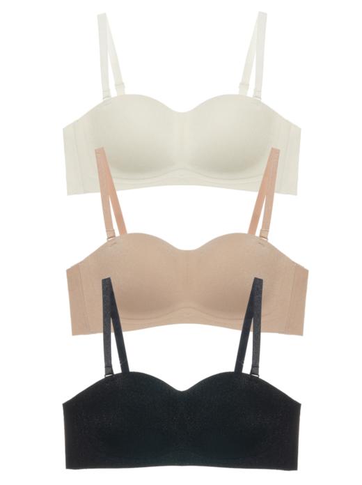 【单件6折/2件5折】【A/B通用杯】【秀黛】半杯外搭文胸一体悬浮杯3D提拉背扣可拆肩带防滑透气AB杯文胸 W5116060T【门店同款】 商品图2