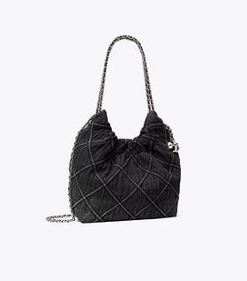 TORY BURCH HOBO肩包女  179400-001-F 黑色.
