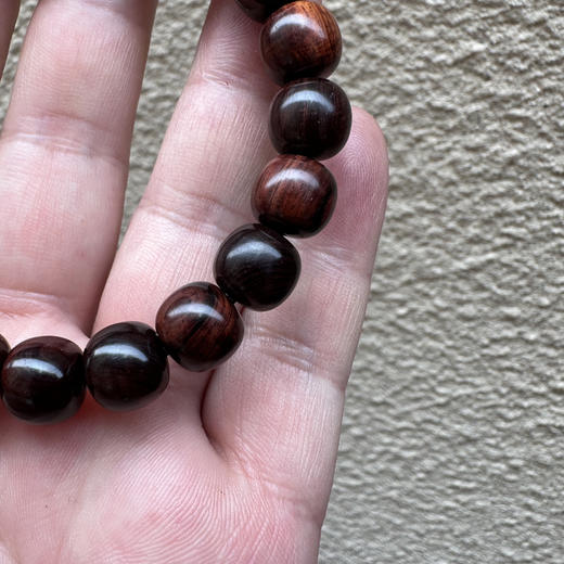 【青山特价】9.3*10mm22颗 海黄紫油梨带水波 老料手串 h26 商品图3