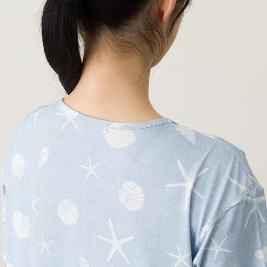 NITORI宜得利家居 女士凉感睡衣冷感夏季短袖连衣裙居家外出宽松连衣裙 商品图8