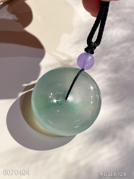 玻璃种木那平安扣素件【6070404】具体价格微信咨询 商品图6