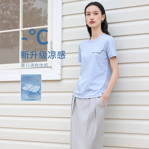 优选丨防晒凉感桑蚕丝丝光T恤两 商品图3