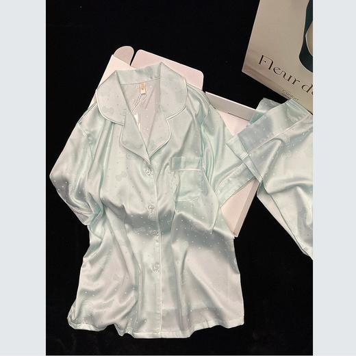 【冰丝凉感！法式甜美】法式kitty猫睡衣女夏季冰丝短袖短裤甜美简约高级感女士家居服。xb 商品图1