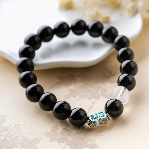 顺丰发货《金榜题名》系列手串 妙笔生花文思泉涌黑玛瑙 逢考必过万事ok 商品图5
