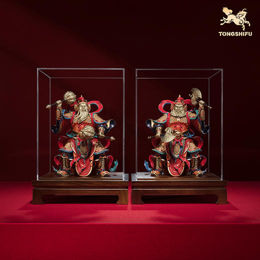 铜师傅《门庭永固》创意护宅门神 客厅办公室铜摆件新中式工艺品 商品图2