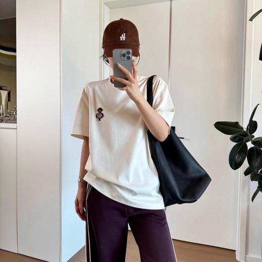 【“福寿三多”情侣短袖】✅高质感重磅纯棉面料✅直筒版型➕刺绣设计，打破常规T恤的单调感，时髦又显瘦！ 商品图0