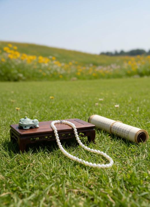 正圆极光小米珠 7mm珍珠项链 主推 精致日常 通勤优选 [发：89] 商品图1