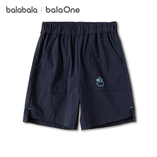 巴拉巴拉童装儿童短裤男童2026夏季新款撞色印花宽松中裤速干凉感 商品图4