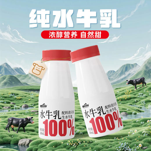 皇氏乳业百分百纯水牛乳180ml*12瓶 商品图1