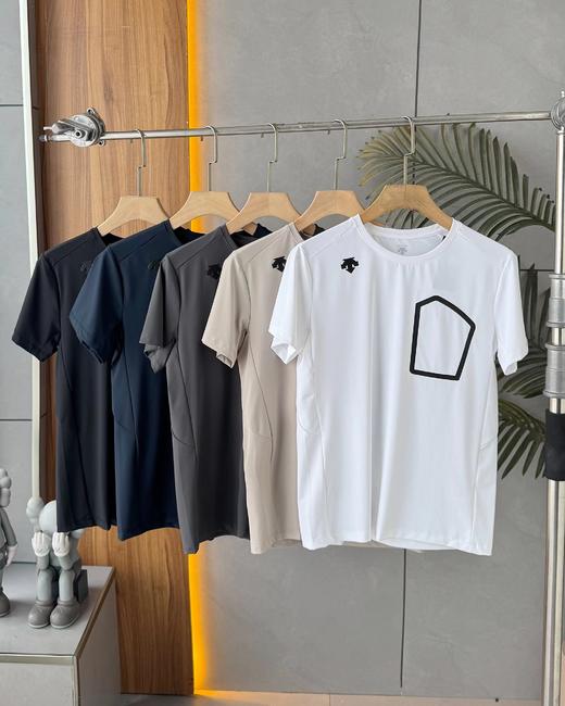 F040916夏季新款户外薄冰丝速干弹力透气排汗运动圆领短袖T恤 商品图1