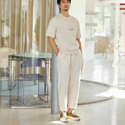 平口麻式男款休闲裤，30%麻+70%棉材质，凉爽亲肤透气，不闷热！【预售5天内发货】【G】 商品图6